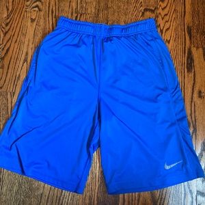 Blue Nike Dri-Fit Shorts
